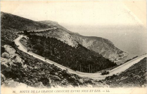 Route de la Grande Corniche Entree Nice et Eze