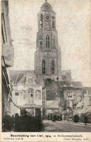 Beschieting van Lier 1914
