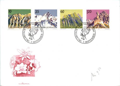 Fürstentum Liechtenstein - Erstausgabebrief
