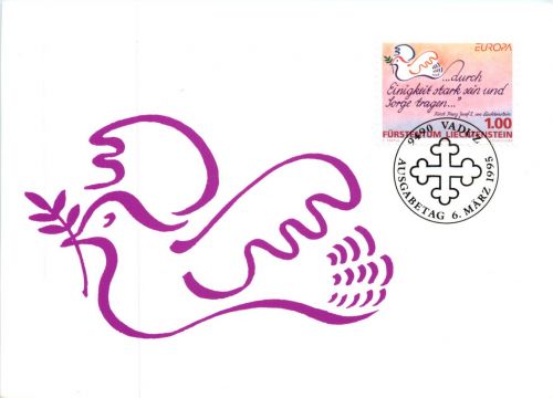 Fürstentum Liechtenstein - Erstausgabebrief 1995