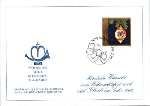 Fürstentum Liechtenstein - Erstausgabebrief 1997