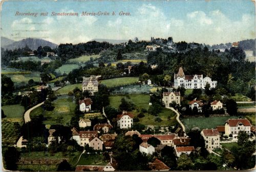 Rosenberg mit Sanatorium Maria-Grün bei Graz