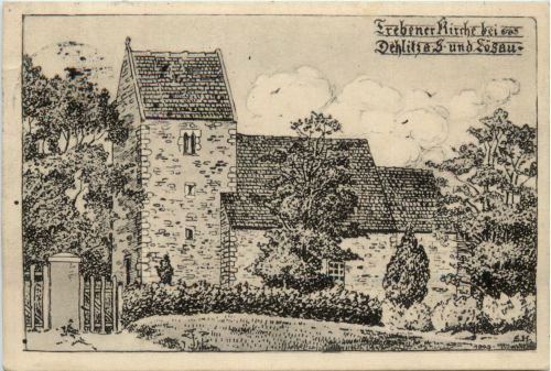 Trebener Kirche bei Dehlitz und Lögau