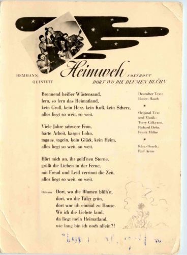 Hemmann Quintett - Heimweh Foxtrott
