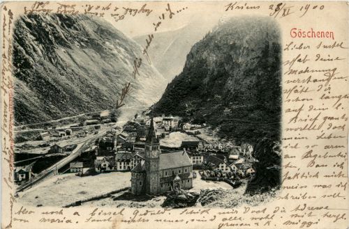 Göschenen - Prägekarte