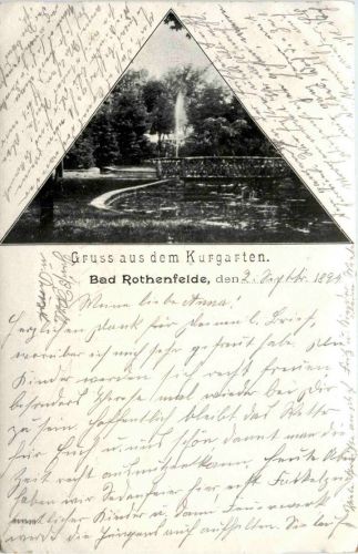 Bad Rothenfelde - Gruss aus dem Kurgarten
