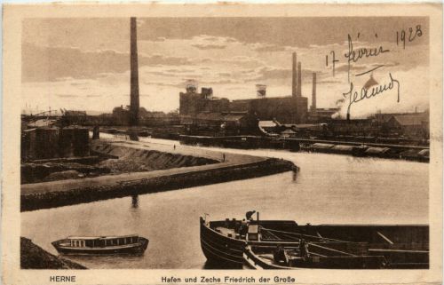 Herne - Hafen und Zeche Friedrich der Grosse