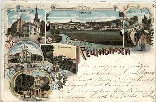 Gruss aus Kellinghusen - Litho