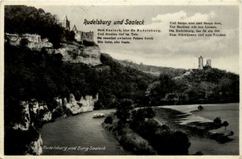 Saaleck/Sachsen-Anhalt - Rudelsburg und Burg Saaleck