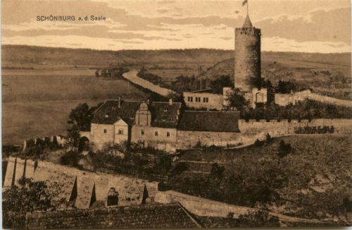 Saaleck/Sachsen-Anhalt - Burgruine Schönburg a.d. Saale