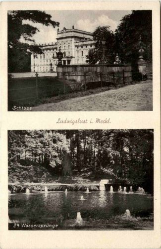 Ludwigslust, Schloss und Wassersprünge