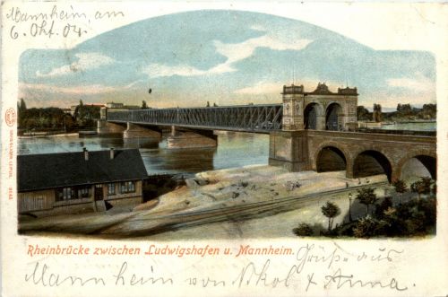 Rheinbrücke zwischen Ludwigshafen und Mannheim