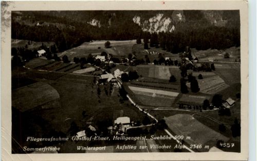 Villach - Fliegeraufnahme Gasthof Ebner, Heiligengeist,