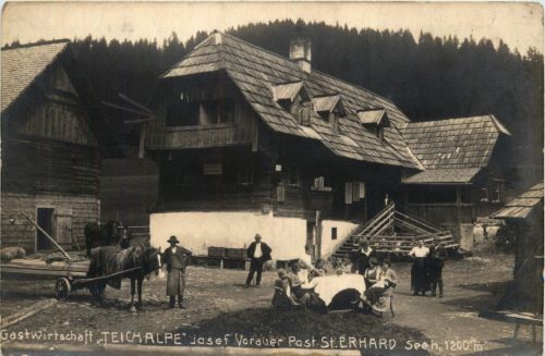 Gastwirtschaft Teichalpe, Josef Vorauer Post St. Erhard