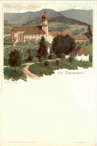 St. Trudpert - Litho K. Mutter