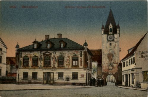 Bayern/Allgäu - Mindelheim, Östlicher Eingang mit Siegeshalle
