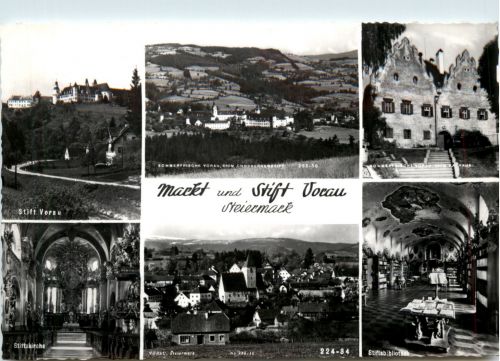 Steiermark/div. Orte - Sommerfrische Vorau, div.Bilder, Markt und Stift