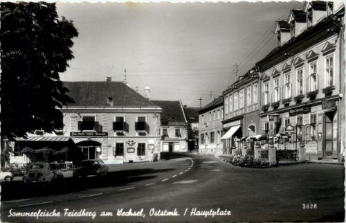 Steiermark/div. Orte - Sommerfrische Friedberg am Wechsel, Hauptplatz