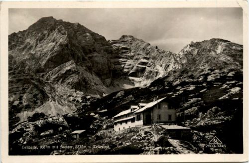 Admont/Gesäuse und Umgebung - Gesäuse, Hesshütte mit Hochtor und Tellersack