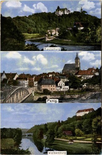 Penig in Sachsen - Rochsburg Wolkenburg