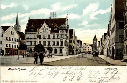 Mindelheim/Bayern/Schwaben/Unterallgäu - Marktplatz