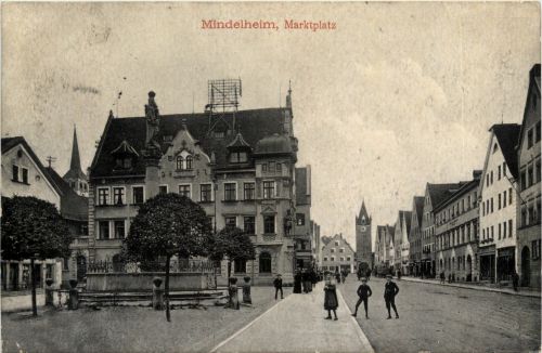 Mindelheim/Bayern/Schwaben/Unterallgäu - Marktplatz