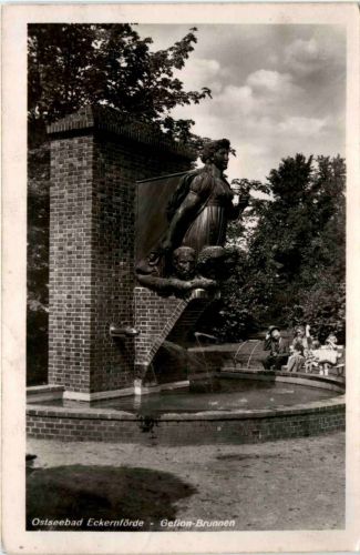 Ostseebad Eckerförde - Gefion Brunnen
