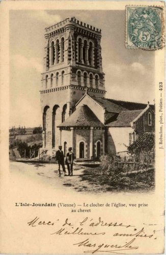 L Isle Jourdain - Le clocher de l eglise