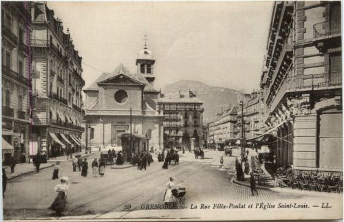 Grenoble - La Rue Felix Poulat