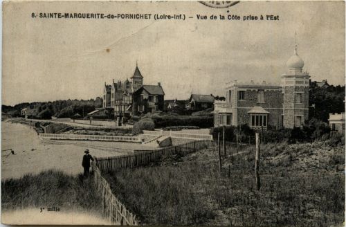 Sainte Marguerite de Pornichet - Vue de la Cote prise a l est - Loire-Atlantique