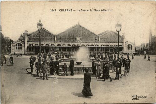 Orleans - La Gare et la Place albert Ier - Loiret - 45