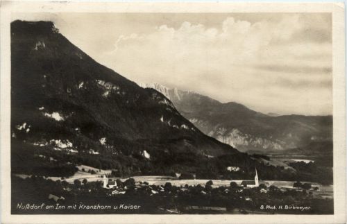 Oberbayern/ div. Orte und Umgebung - Nussdorf am Inn mit Kranzhorn und Kaiser