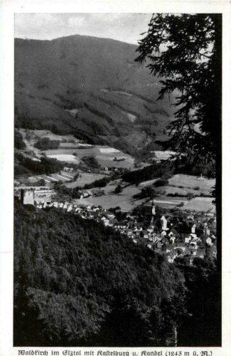 Schwarzwald, Freiburg i.B. und div.Orte mit Umgebung - Waldkirch im Elztal mit kastelburg und Kandel