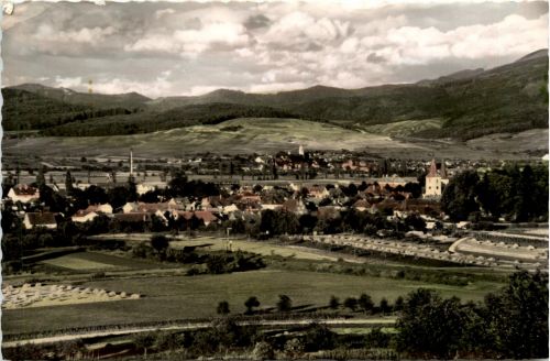 Schwarzwald, Freiburg i.B. und div.Orte mit Umgebung - Bad Krozingen - Thermalkurort, Blick vom Rebberg