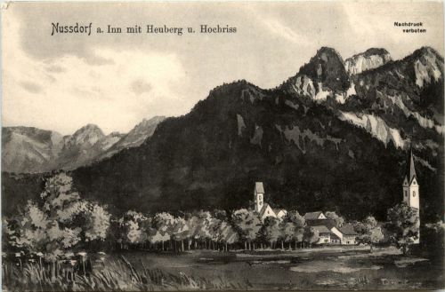 Obb/Bayern/Wendelstein/ div.Orte und Umgebung - Nussdorf am Inn mit Heuberg und Hochriss
