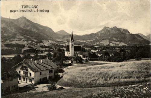 Obb/Bayern/Wendelstein/ div.Orte und Umgebung - Törwang gegen Feuchteck und Heuberg
