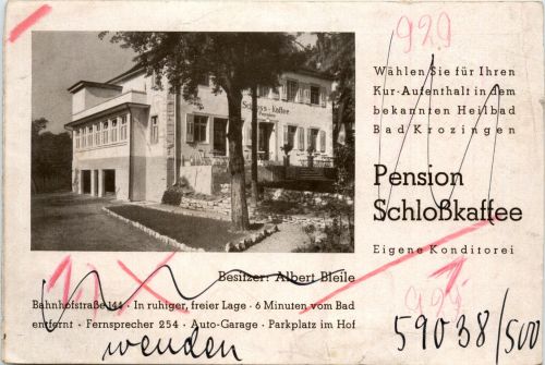 Bad Krozingen, Pension Schlosskaffee, Albert Bleile