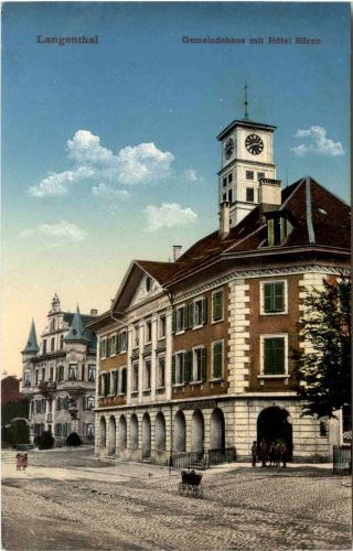 Langenthal - Gemeindehaus mit Hotel Bären