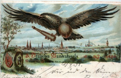 Bremen - Deutsches Bundeskegeln 1898 - Litho