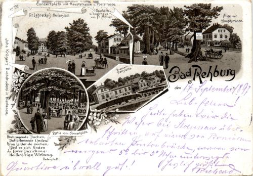 Gruss aus Bad Rehburg - Litho