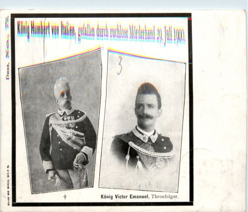 König Humbert von Italien - König Victor Emanuel