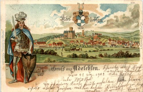 Gruss aus Adelebsen - Litho