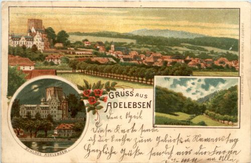 Gruss aus Adelebsen - Litho