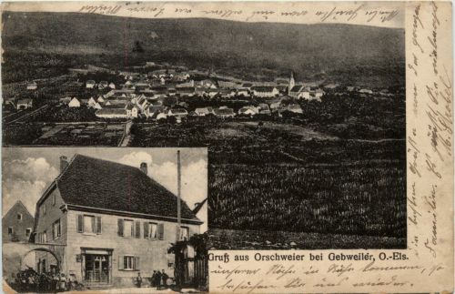 Gruss aus Orschweier bei Gebweiler