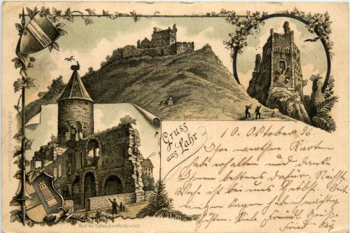 Gruss aus Lahr - Litho 1895