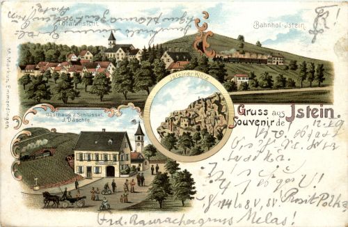 Gruss aus Istein - Litho