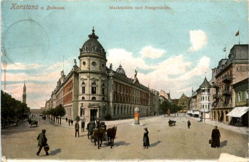 Konstanz - Marktstätte mit Postgebäude