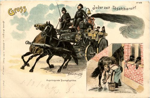 Feuerwehr - Litho