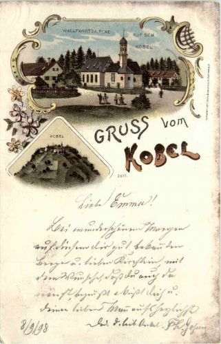 Gruss vom Kobel - Litho