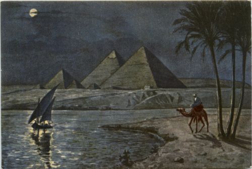 Egypt - Pyramides by Moonlight